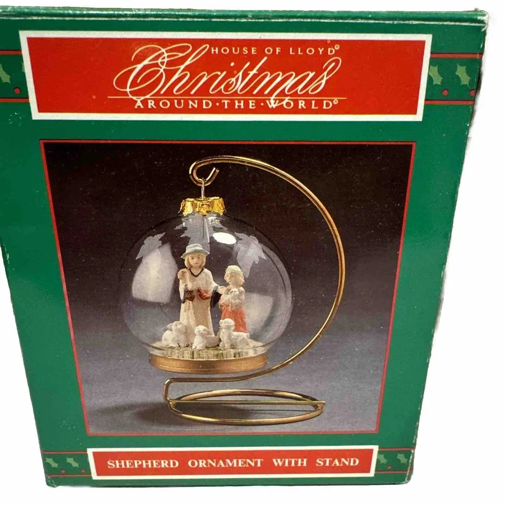 House of Lloyd Christmas Around the World Shepherd Ornament‎ With Stand 1995
